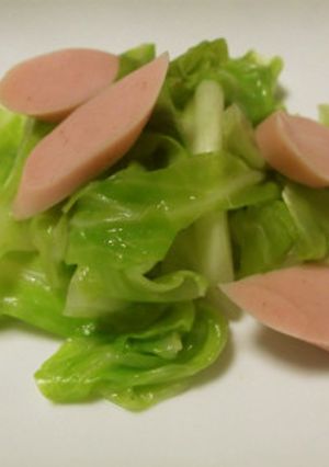 魚肉ソーセージとキャベツの炒め物-レシピのメイン写真
