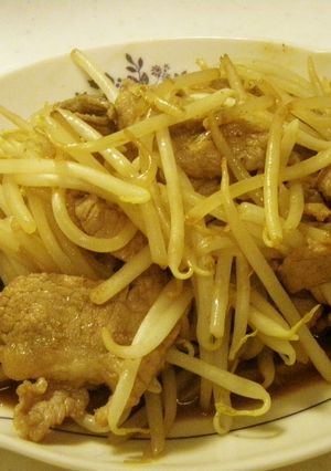 冷やし中華のたれで★包丁不要★豚もやし-レシピのメイン写真