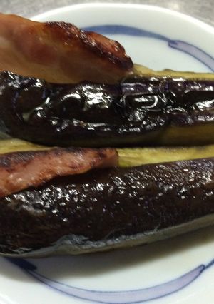 ナスのベーコンはさみ焼き-レシピのメイン写真