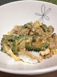 甘辛ほんのり苦っ☆ゴーヤ丼-レシピのメイン写真