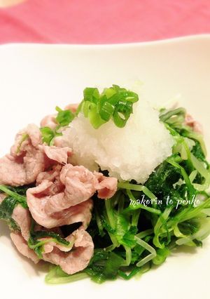 水菜大量消費に！水菜と豚肉の蒸し煮-レシピのメイン写真