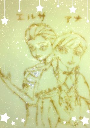 アナ雪 エルサとアナ チーズでキャラ弁-レシピのメイン写真