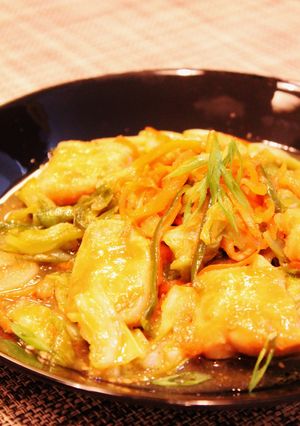 鶏むね肉と野菜山もりニンニクマヨ味噌炒め-レシピのメイン写真