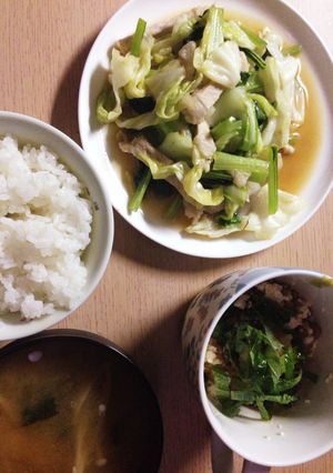食欲そそるわさび醤油の肉野菜炒め★-レシピのメイン写真