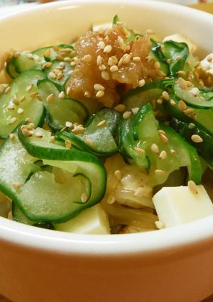 夏もりもり♪きゅうりと豆腐のあっさり丼-レシピのメイン写真