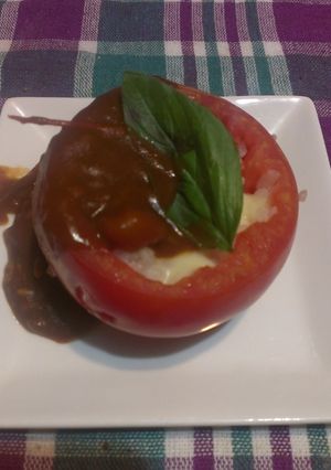 トマトご飯をハヤシライスソースで！-レシピのメイン写真