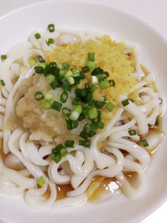 レンジで簡単♪釜玉*ぶっかけ冷やしうどん-レシピのメイン写真