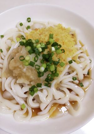 レンジで簡単♪釜玉＊ぶっかけ冷やしうどん-レシピのメイン写真
