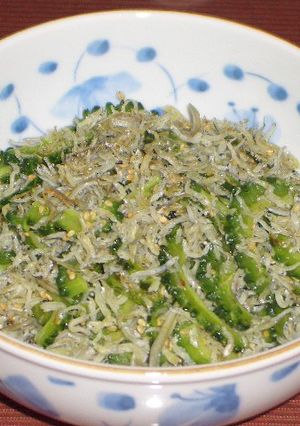 ゴーヤとちりめんの炒め物-レシピのメイン写真
