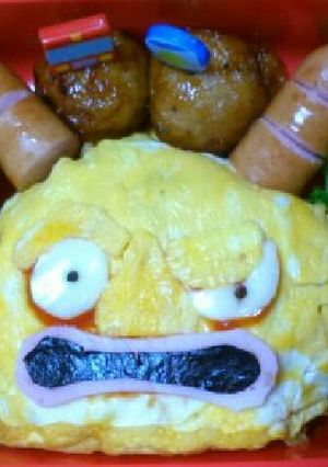妖怪ウォッチ キャラ弁 山吹鬼-レシピのメイン写真