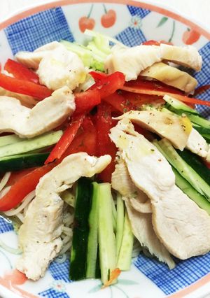 オリーブオイル素麺-レシピのメイン写真