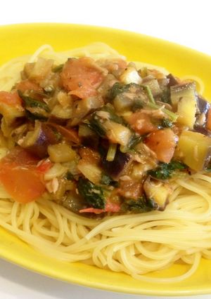 ツナと夏野菜のパスタ-レシピのメイン写真