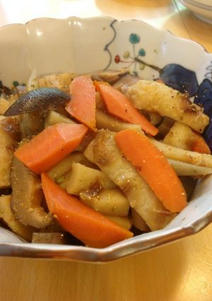 繊維たっぷり 簡単 根野菜のきんぴら-レシピのメイン写真