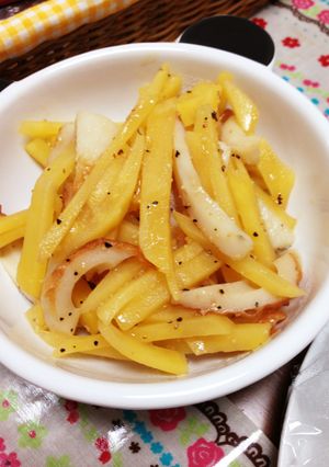 じゃがいも ちくわの白だしきんぴら♪-レシピのメイン写真