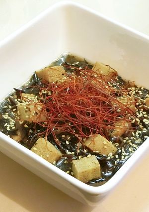 高野豆腐ときくらげとひじきの炒め煮-レシピのメイン写真