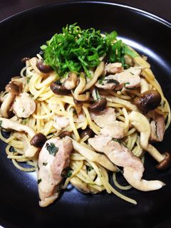 しめじとチキンの和風パスタ-レシピのメイン写真
