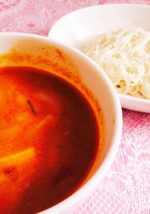 イナバカレー缶!チーズクリーミィそうめん-レシピのメイン写真