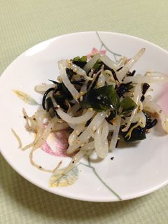 ワカメとひじきともやしのナムル⭐️鉄分補給-レシピのメイン写真
