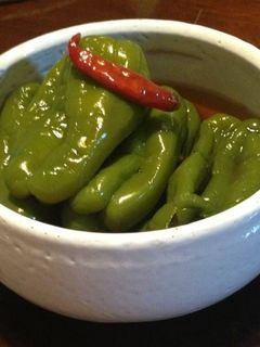 レンジで調理 ピーマン丸ごと煮びたし-レシピのメイン写真