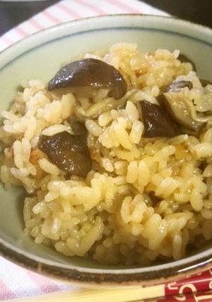 簡単、即出来る、しいたけご飯-レシピのメイン写真