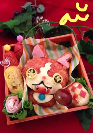 妖怪ウオッチシバニャンのキャラ弁-レシピのメイン写真