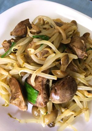 鶏肝の野菜炒め-レシピのメイン写真
