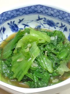 +1品の簡単副菜:レタスの旨シャキ炒め-レシピのメイン写真