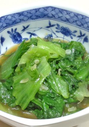 +1品の簡単副菜：レタスの旨シャキ炒め-レシピのメイン写真