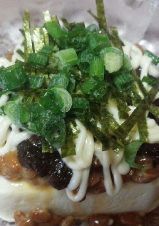 簡単♪アレンジ！海苔の佃煮納豆マヨ冷奴♡-レシピのメイン写真