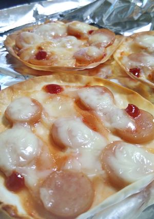 余ったギョウザの皮で！簡単ミニピザ☆-レシピのメイン写真