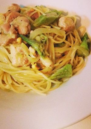 鶏のピスタチオジェノベーゼパスタ-レシピのメイン写真