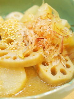 大根こんにゃくレンコン里芋の味噌煮付け-レシピのメイン写真