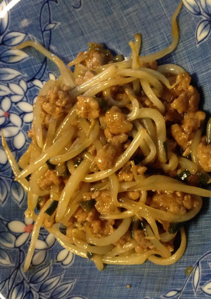 ○　もやしと豚ひき肉の炒め物-レシピのメイン写真