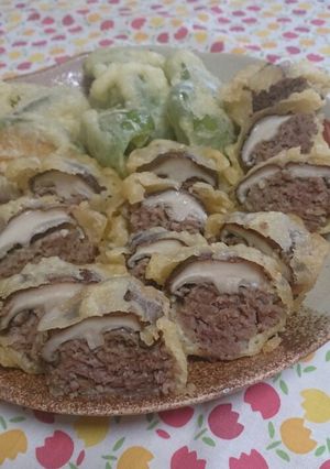 椎茸の肉詰めてんぷら-レシピのメイン写真