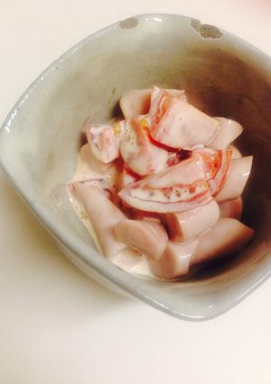 ▷お魚ウィンナーとトマトのサラダ-レシピのメイン写真