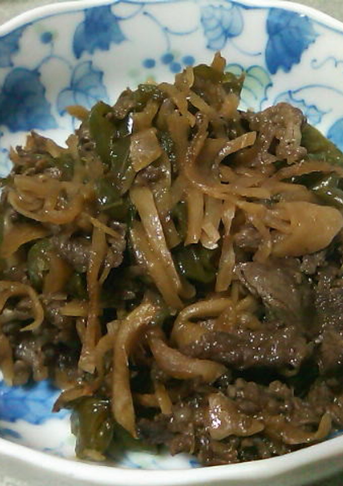 新生姜と甘とうがらしと牛肉の佃煮-レシピのメイン写真