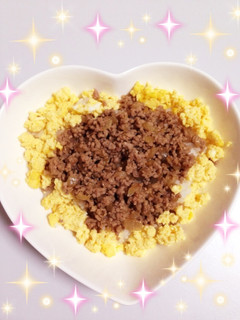 たまごふわふわ♪優しい味の2色丼-レシピのメイン写真