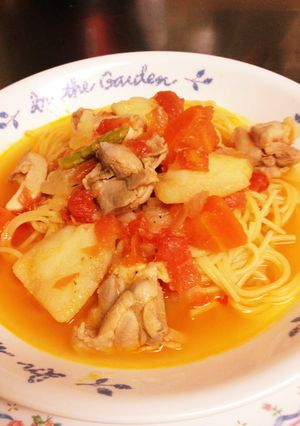さっぱりと美味しいミネストローネパスタ♪-レシピのメイン写真