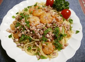 うまっ！大葉が香る♪イカと海老のパスタ-レシピのメイン写真