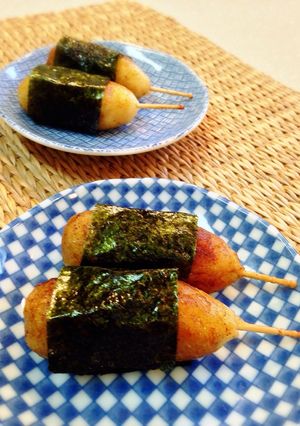 磯辺巻き風♬ポテトもちドッグ-レシピのメイン写真