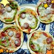 餃子の皮で簡単ピザ♪