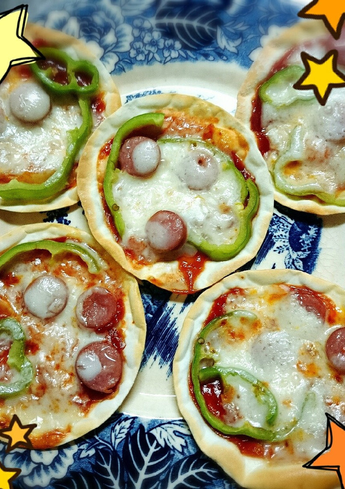 餃子の皮で簡単ピザ♪-レシピのメイン写真