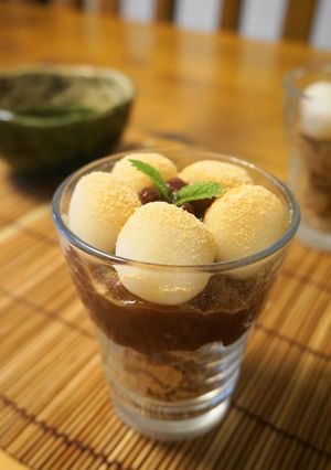 白玉だんごと玄米フレークのパフェ-レシピのメイン写真