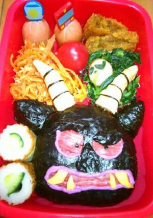 妖怪ウォッチ キャラ弁 黒鬼-レシピのメイン写真
