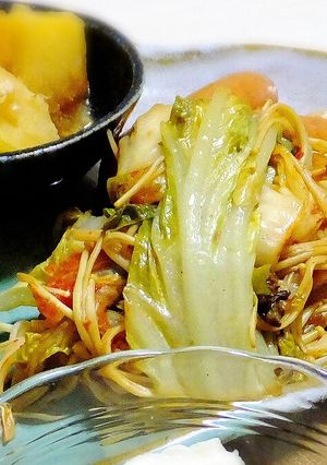 白菜とえのきのキムチ煮-レシピのメイン写真