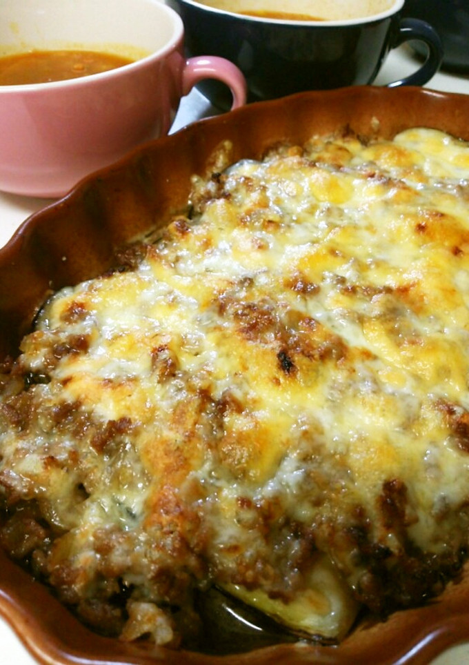 簡単！ナスとひき肉のチーズ焼き-レシピのメイン写真