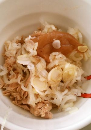 ツナ缶 長ネギ 梅ポン酢和え-レシピのメイン写真