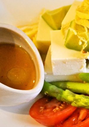 ３つの材料で！こくまろ白だしドレッシング-レシピのメイン写真