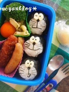 のりとチーズだけ!ドラえもんのキャラ弁-レシピのメイン写真