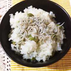 รูปของ 混ぜるだけ！だだちゃ豆としらすの混ぜご飯